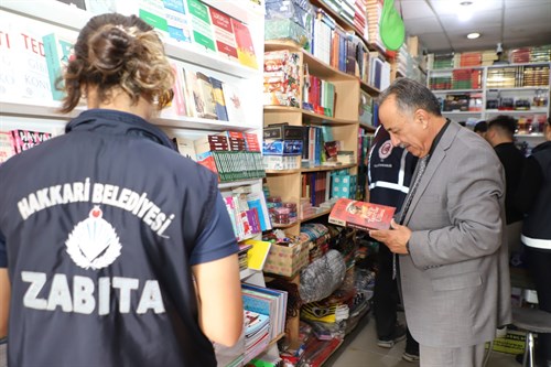 HAKKARİ'DE KIRTASİYE DENETİMİ YAPILDI.